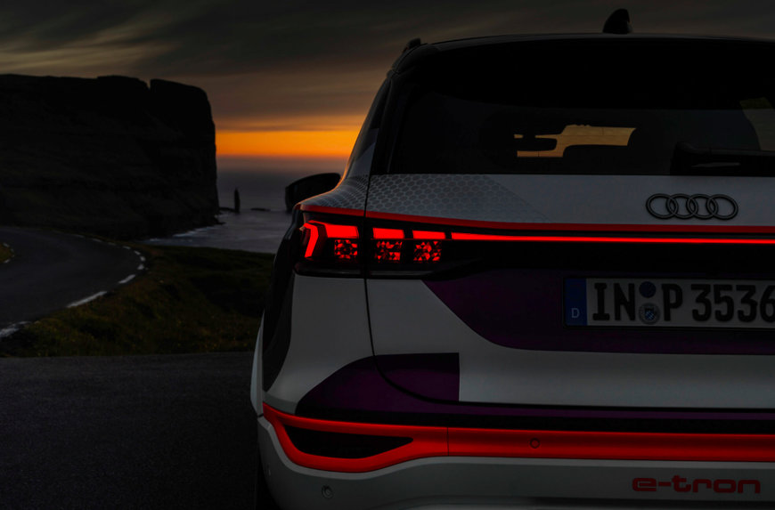 Audi Q6 e-tron features intelligent, vibrant OLED lighting